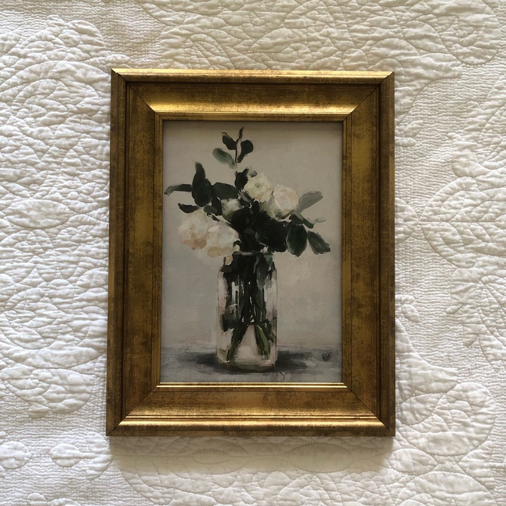 Studio McGee Gold Framed Floral Art Print